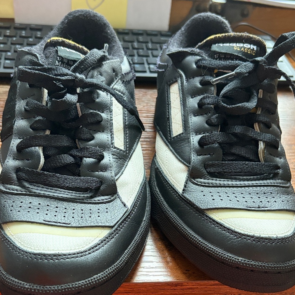 Reebok Classic Black and White Sneakers